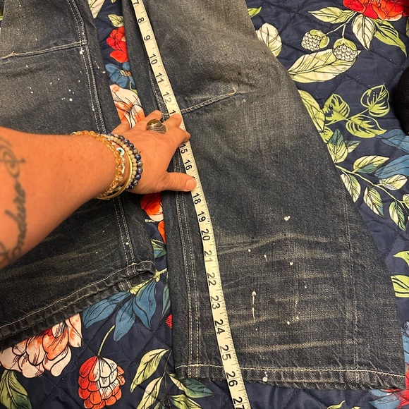 Free People Moxie Barrel Cerulean Blue RARE COLORWAY Hot Trend Size 24 see 📏 - Picture 16 of 16